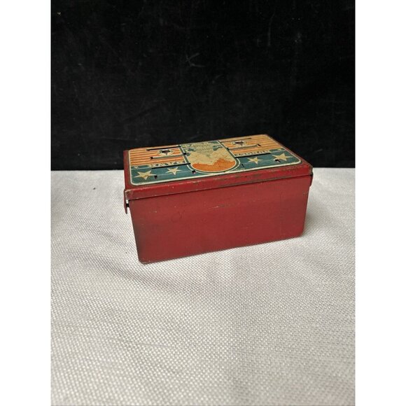 Vintage Toy Bank • Marx Toys Red White & Blue Capitol Building Budget Bank - Picture 4 of 9